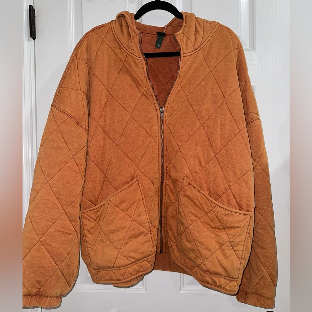 Wild fable hoodie quilted jacket